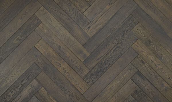 dark oak herringbone engineered oak timber flooring