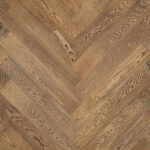 smoked and black herringbone engineered oak timber flooring
