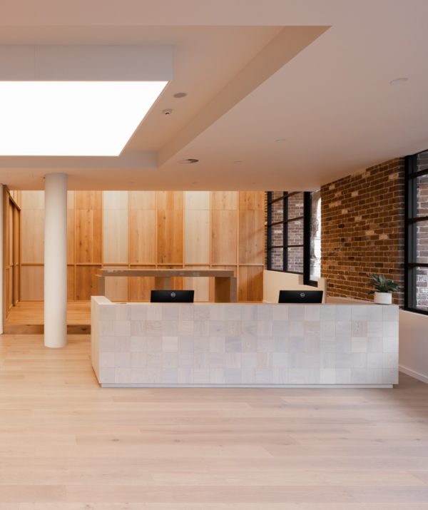 Close-up of wooden floor texture with a warm, natural tone