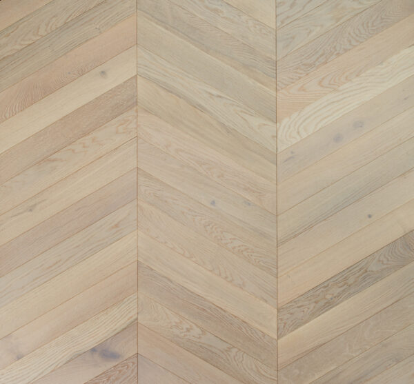 white smoked chevron engineered oak timber flooring